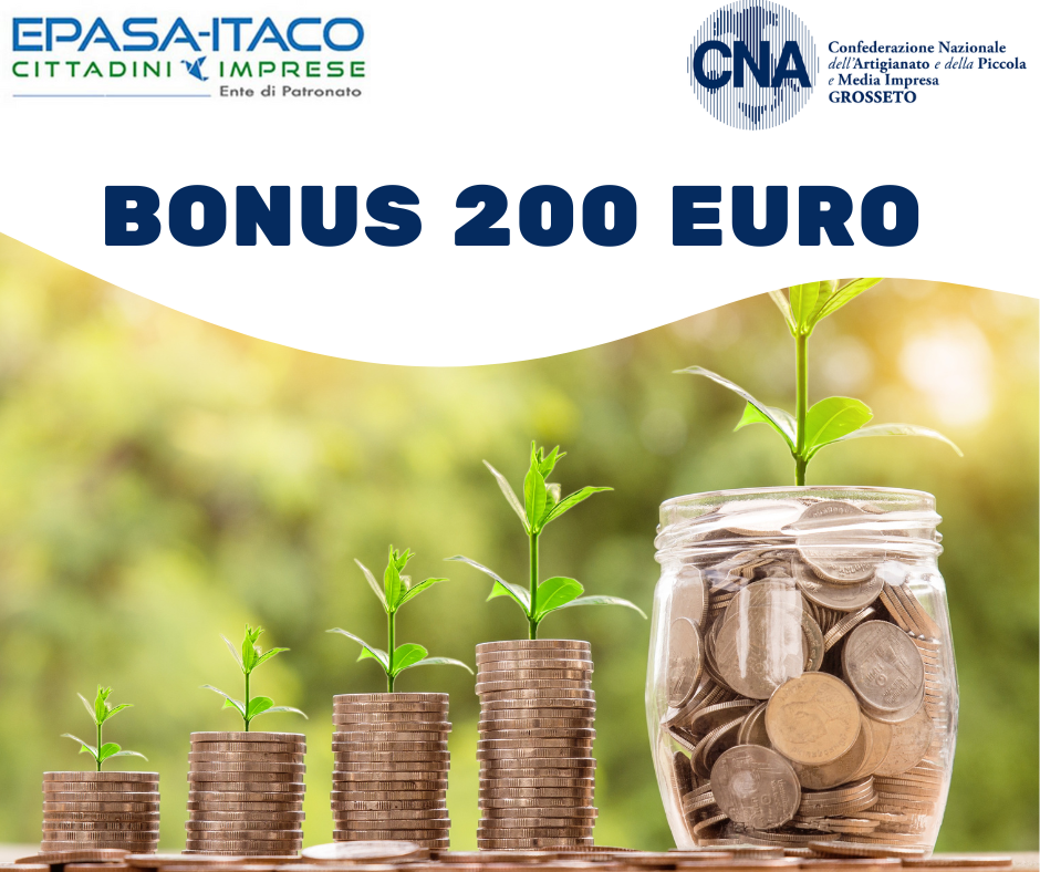 Bonus da 200 euro: al Patronato supporto per la pratica