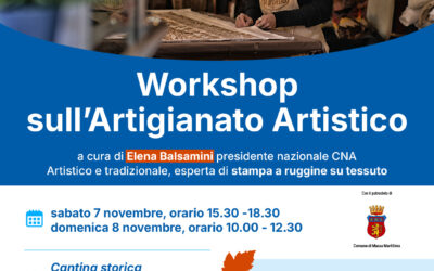 Alla “Festa d’Autunno” di Tatti, il laboratorio di stampa a ruggine con Elena Balsamini